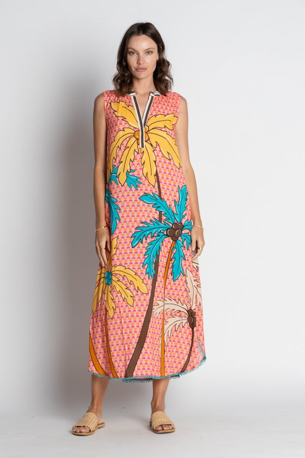 Lula Soul AQUILA Sleeveless Maxi in Coral