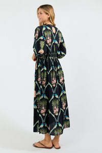 Lula Soul BEAUMONT Midi Dress in Navy