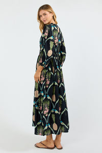 Lula Soul BEAUMONT Midi Dress in Navy