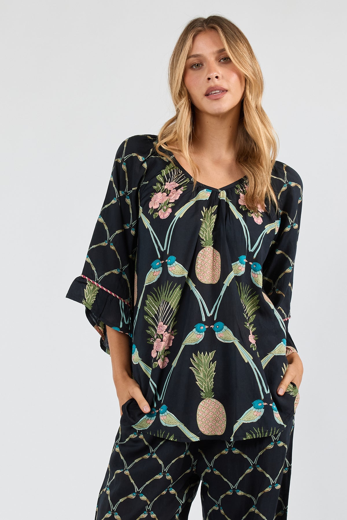Lula Soul BEAUMONT Top in Navy