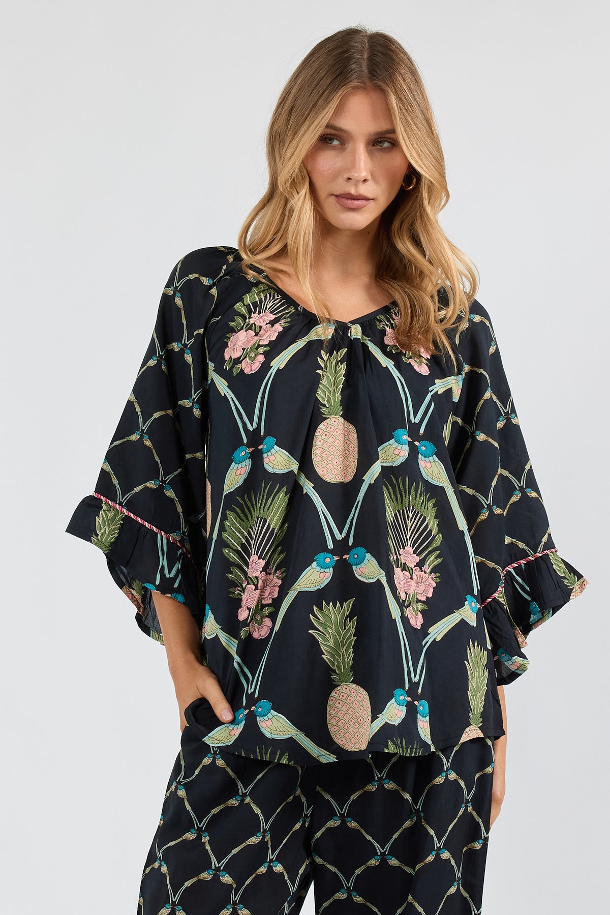 Lula Soul BEAUMONT Top in Navy