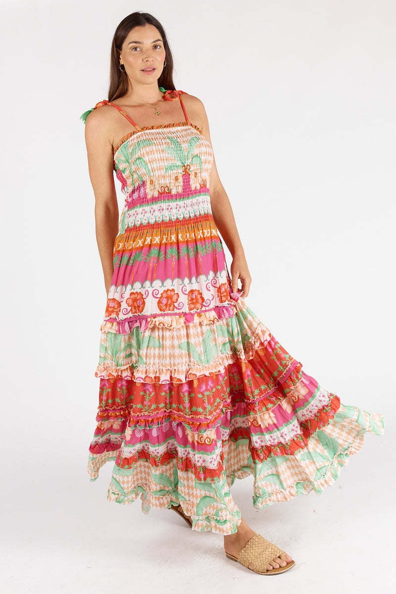 Lula Soul MERIDA Sundress in Melon