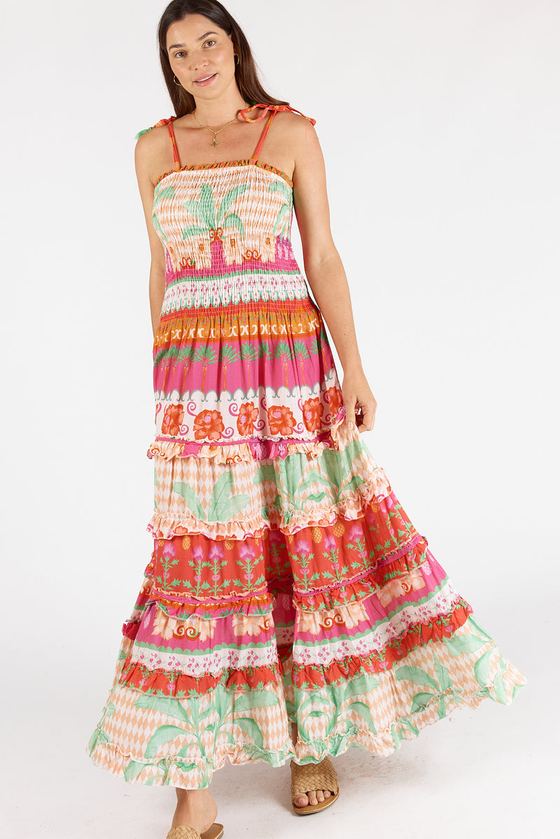 Lula Soul MERIDA Sundress in Melon