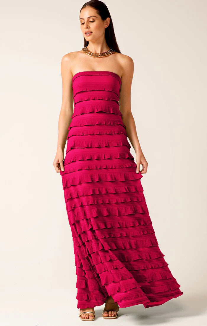 Sacha Drake Maddison Dress in Raspberry