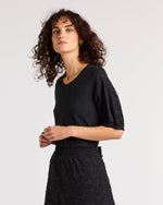 Yarra Trail Mira Tee in Burnout Black