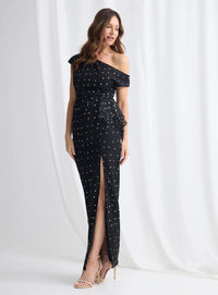 Trellis Lane Morina Maxi in Black Gold