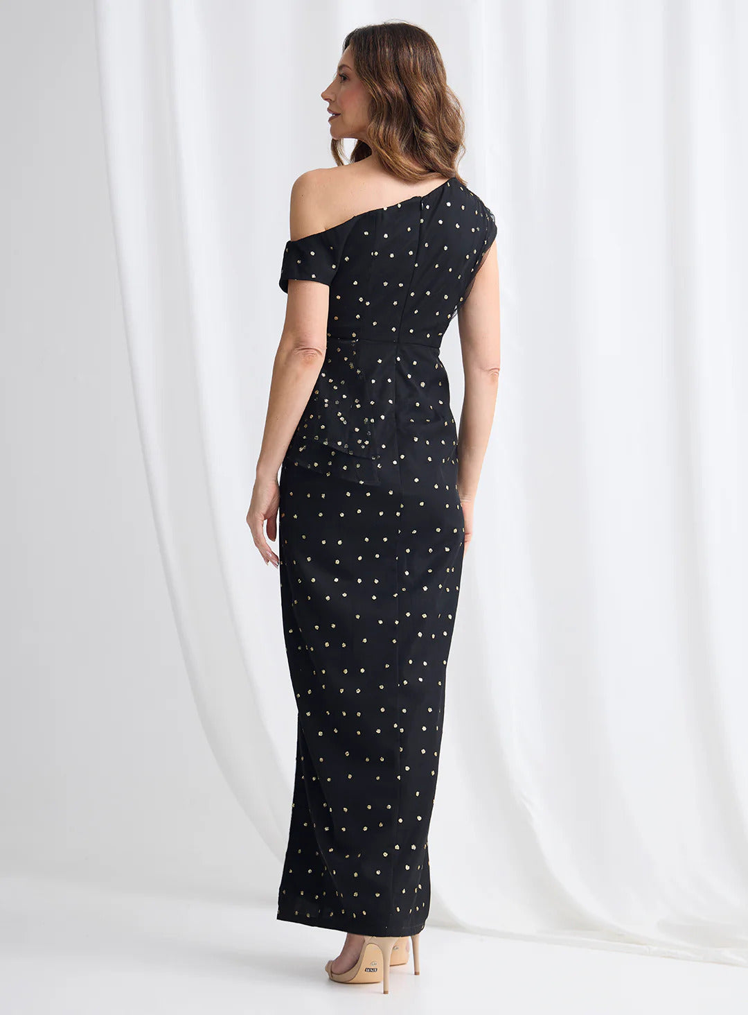 Trellis Lane Morina Maxi in Black Gold