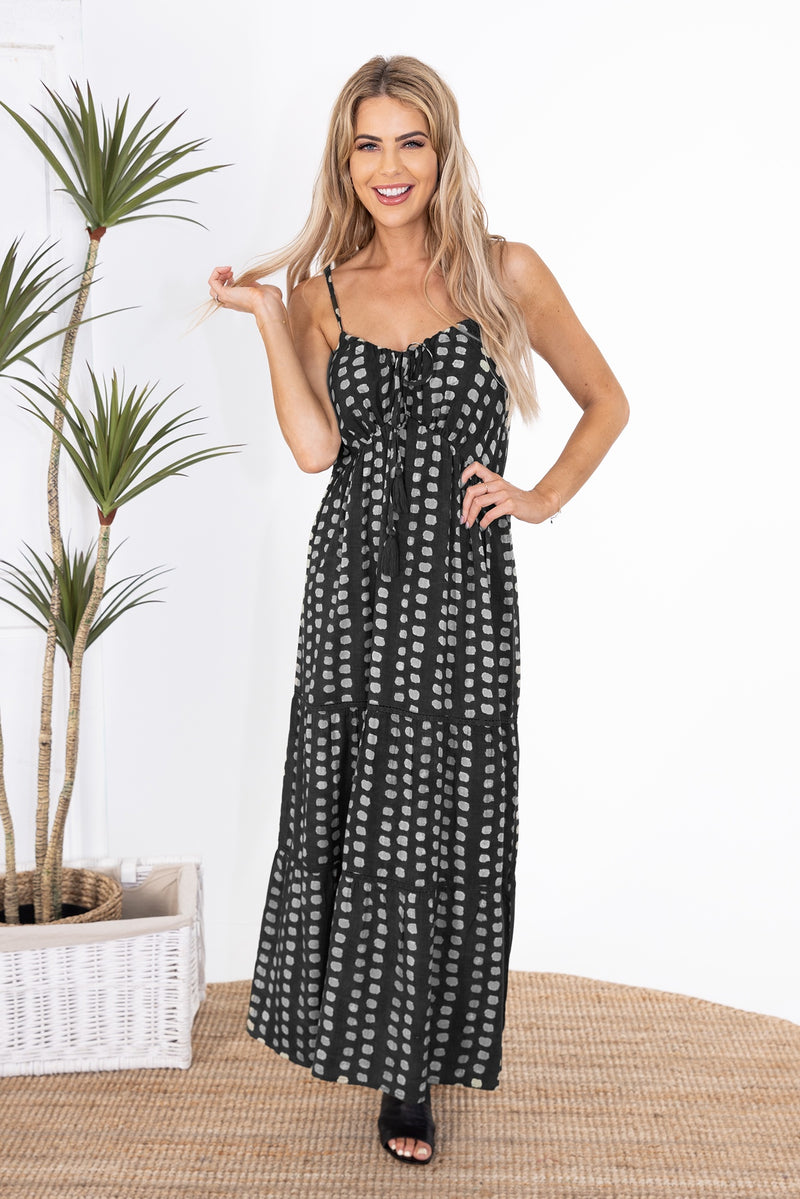 Cienna Natalie Maxi in Black