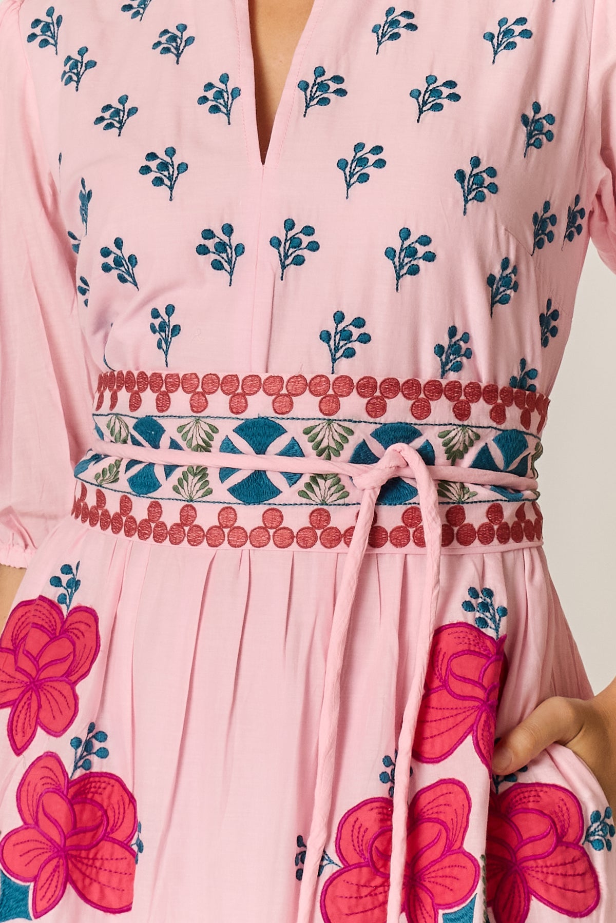 Ruby Ya Ya ALCARAZ Maxi Dress in Pink