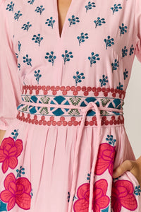 Ruby Ya Ya ALCARAZ Maxi Dress in Pink
