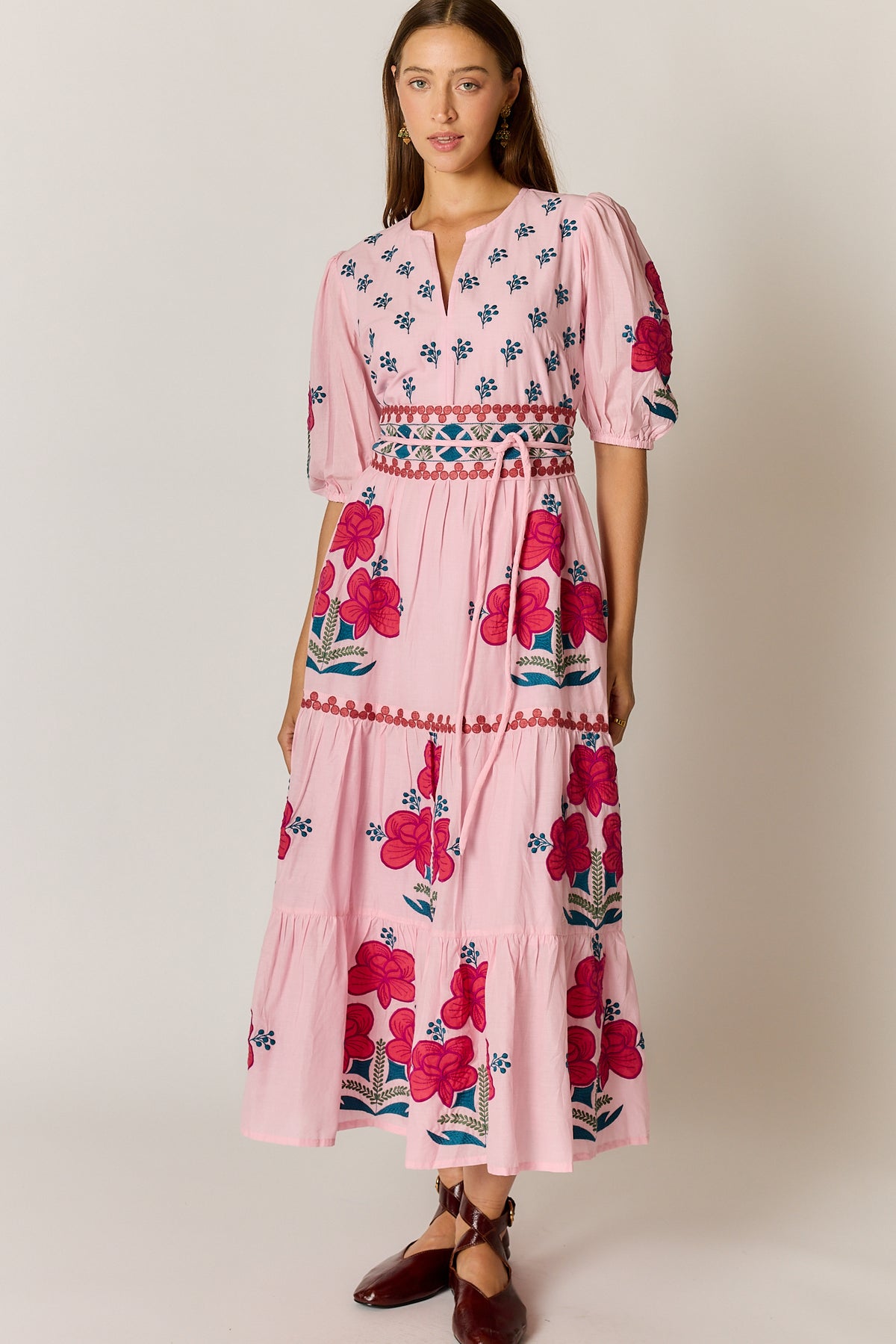 Ruby Ya Ya ALCARAZ Maxi Dress in Pink