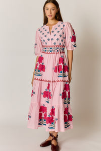 Ruby Ya Ya ALCARAZ Maxi Dress in Pink