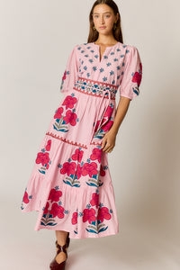Ruby Ya Ya ALCARAZ Maxi Dress in Pink