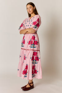 Ruby Ya Ya ALCARAZ Maxi Dress in Pink