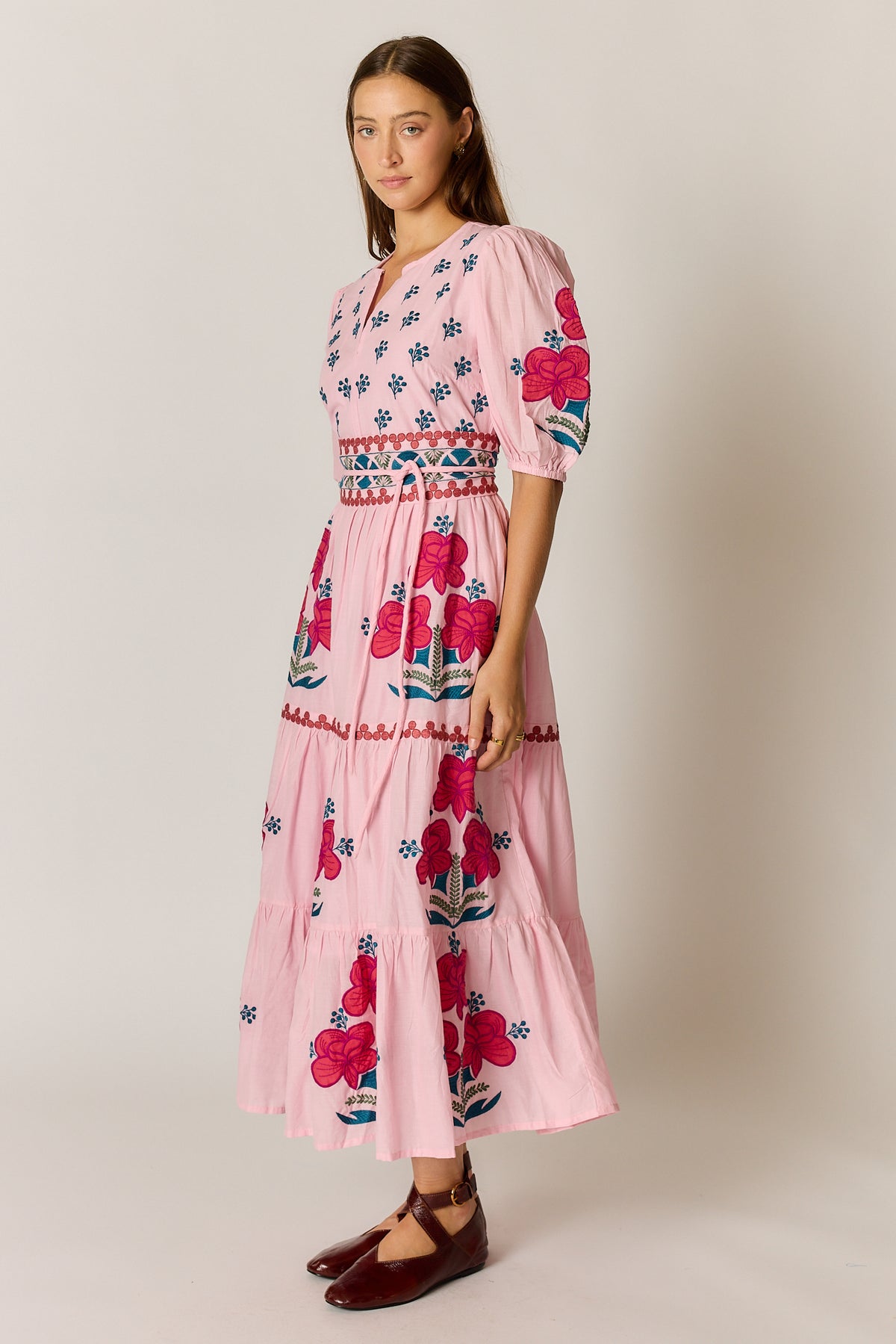 Ruby Ya Ya ALCARAZ Maxi Dress in Pink
