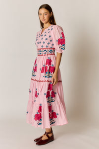 Ruby Ya Ya ALCARAZ Maxi Dress in Pink