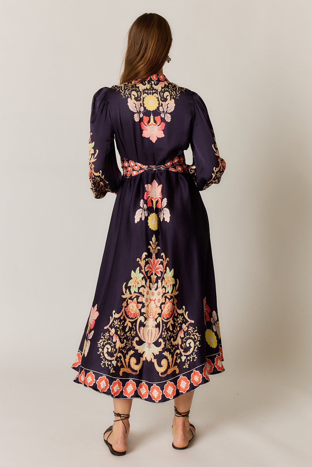 Ruby Ya Ya GAZTE Maxi Dress in Deep Purple