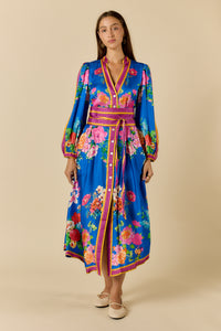 Ruby Ya Ya LIBERTE Maxi Dress in Blue