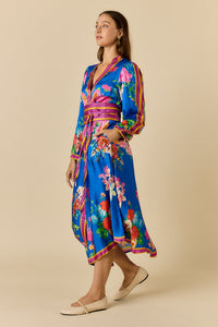 Ruby Ya Ya LIBERTE Maxi Dress in Blue