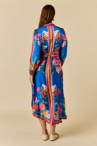 Ruby Ya Ya LIBERTE Maxi Dress in Blue