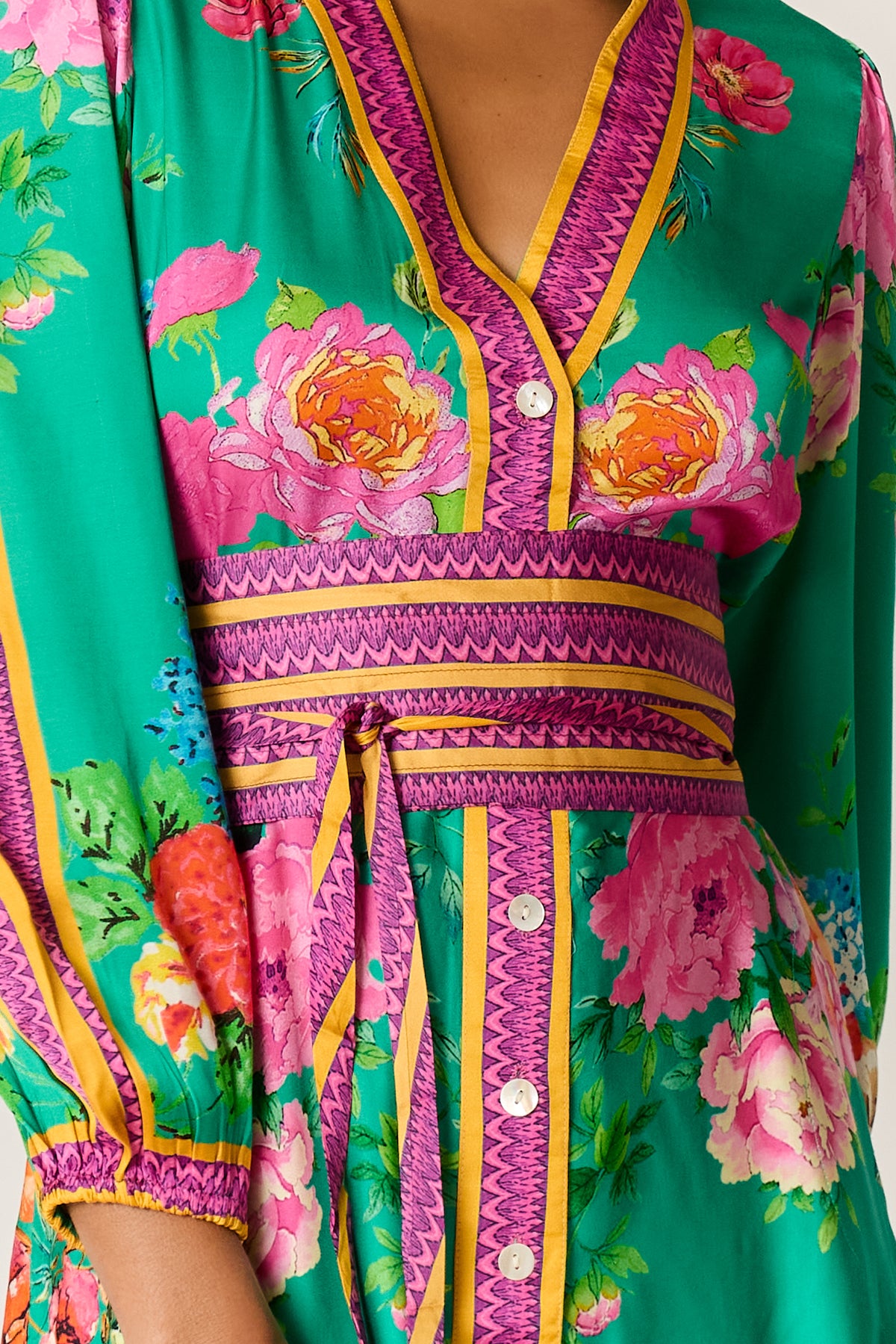 Ruby Ya Ya LIBERTE Maxi Dress in Green