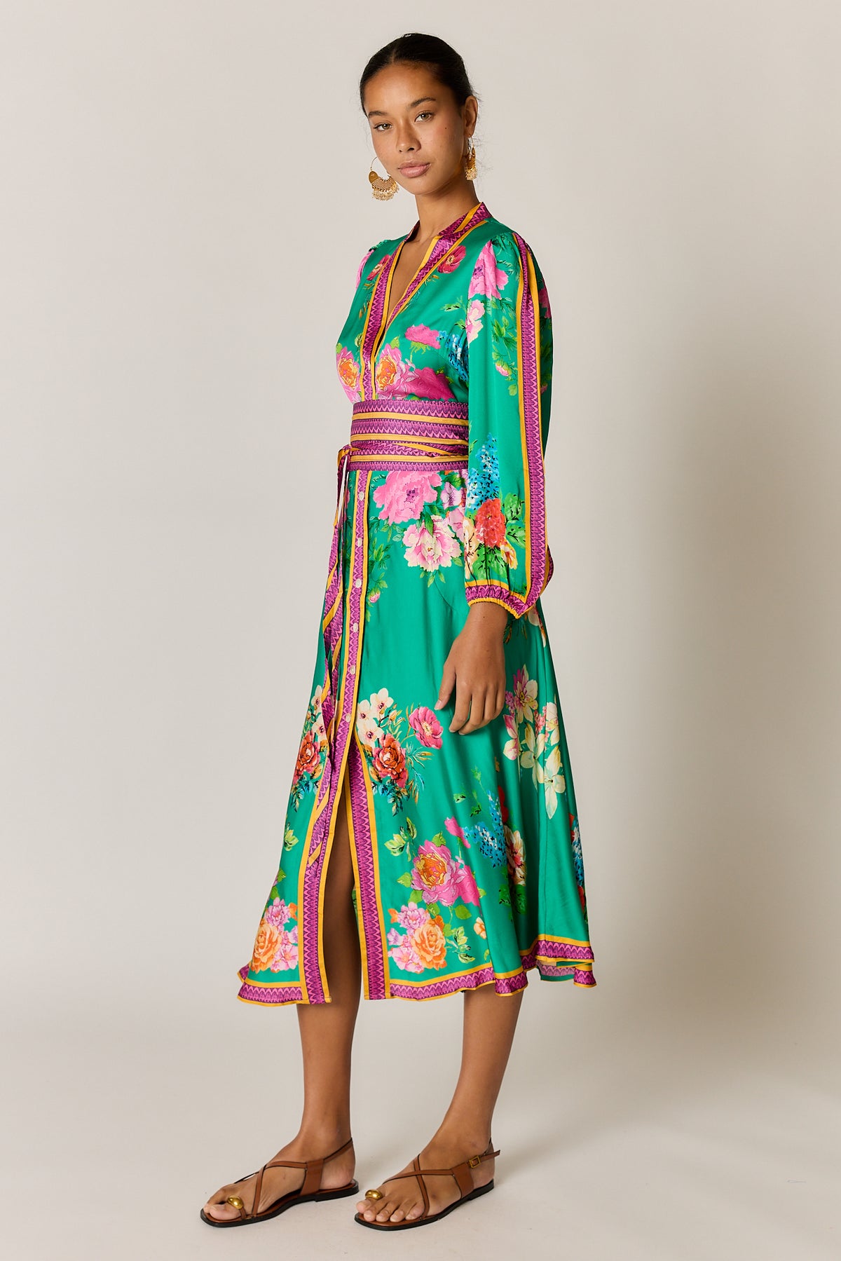 Ruby Ya Ya LIBERTE Maxi Dress in Green