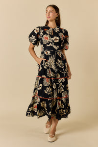 Ruby Ya Ya TUCAN Maxi Dress in Black