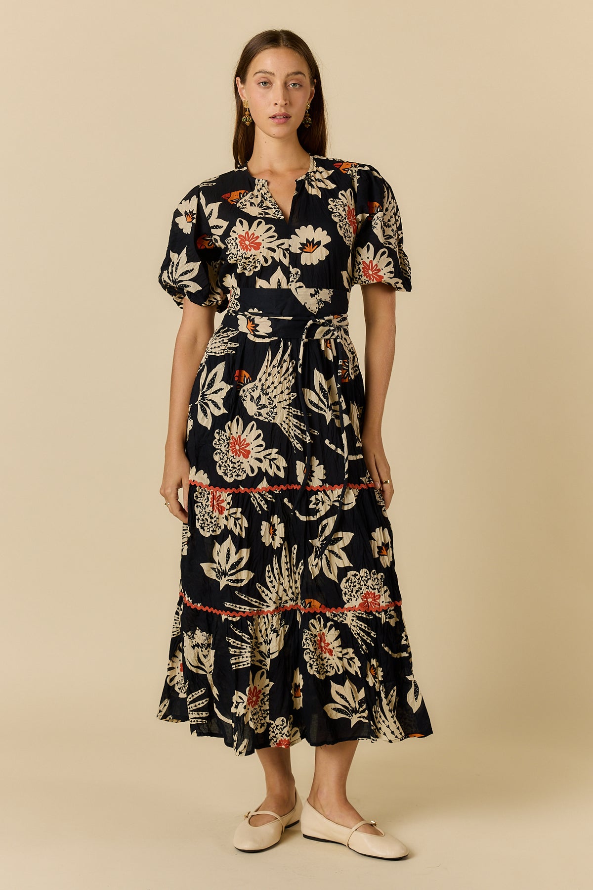 Ruby Ya Ya TUCAN Maxi Dress in Black