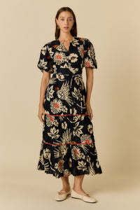 Ruby Ya Ya TUCAN Maxi Dress in Black