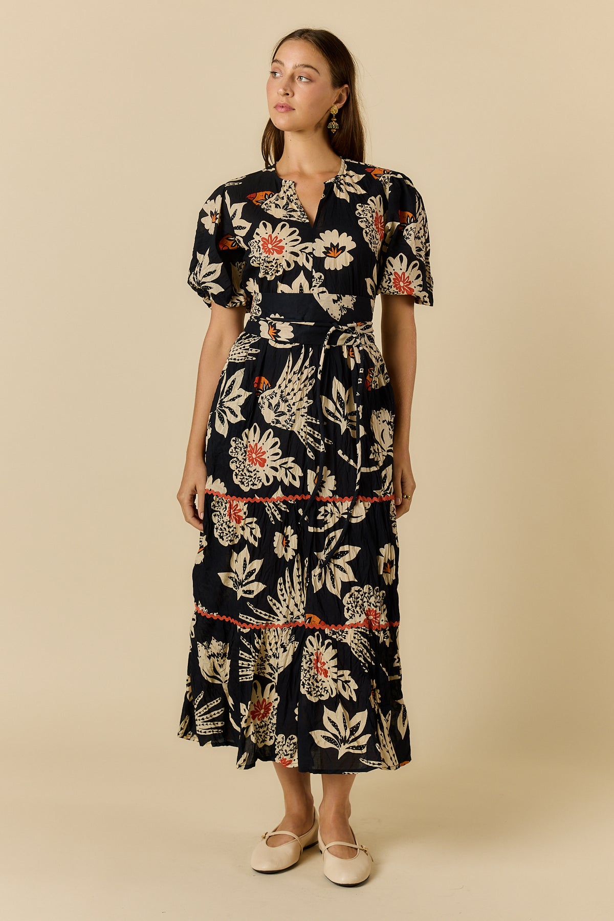 Ruby Ya Ya TUCAN Maxi Dress in Black