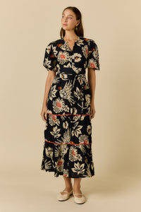 Ruby Ya Ya TUCAN Maxi Dress in Black