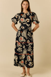 Ruby Ya Ya TUCAN Maxi Dress in Black