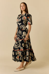 Ruby Ya Ya TUCAN Maxi Dress in Black