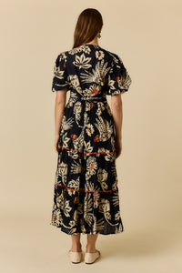 Ruby Ya Ya TUCAN Maxi Dress in Black