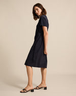 Marco Polo Spliced Dress in Navy