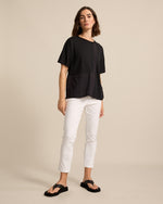 Marco Polo Spliced Tee in Black