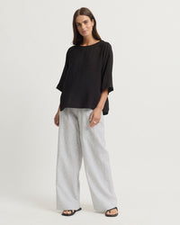 Yarra Trail SKYE Top in Black