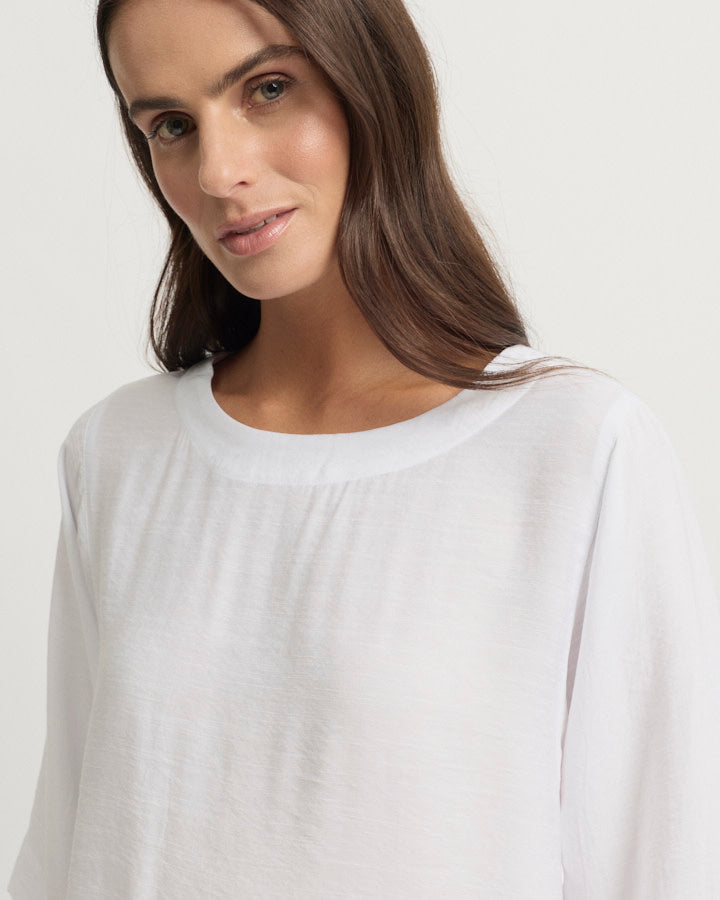 Yarra Trail SKYE Top in White