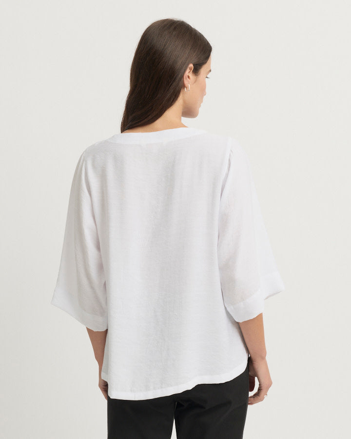 Yarra Trail SKYE Top in White