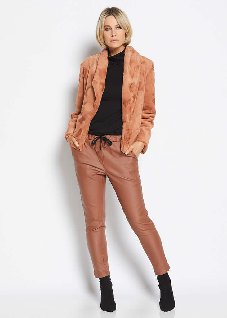 Philosophy CROW Coated Droppie Pant in Caramel