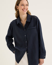 Yarra Trail Tirari Shirt in Navy