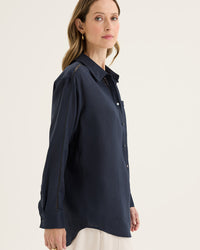 Yarra Trail Tirari Shirt in Navy