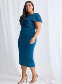 Trellis Lane VERONICA Midi in Teal