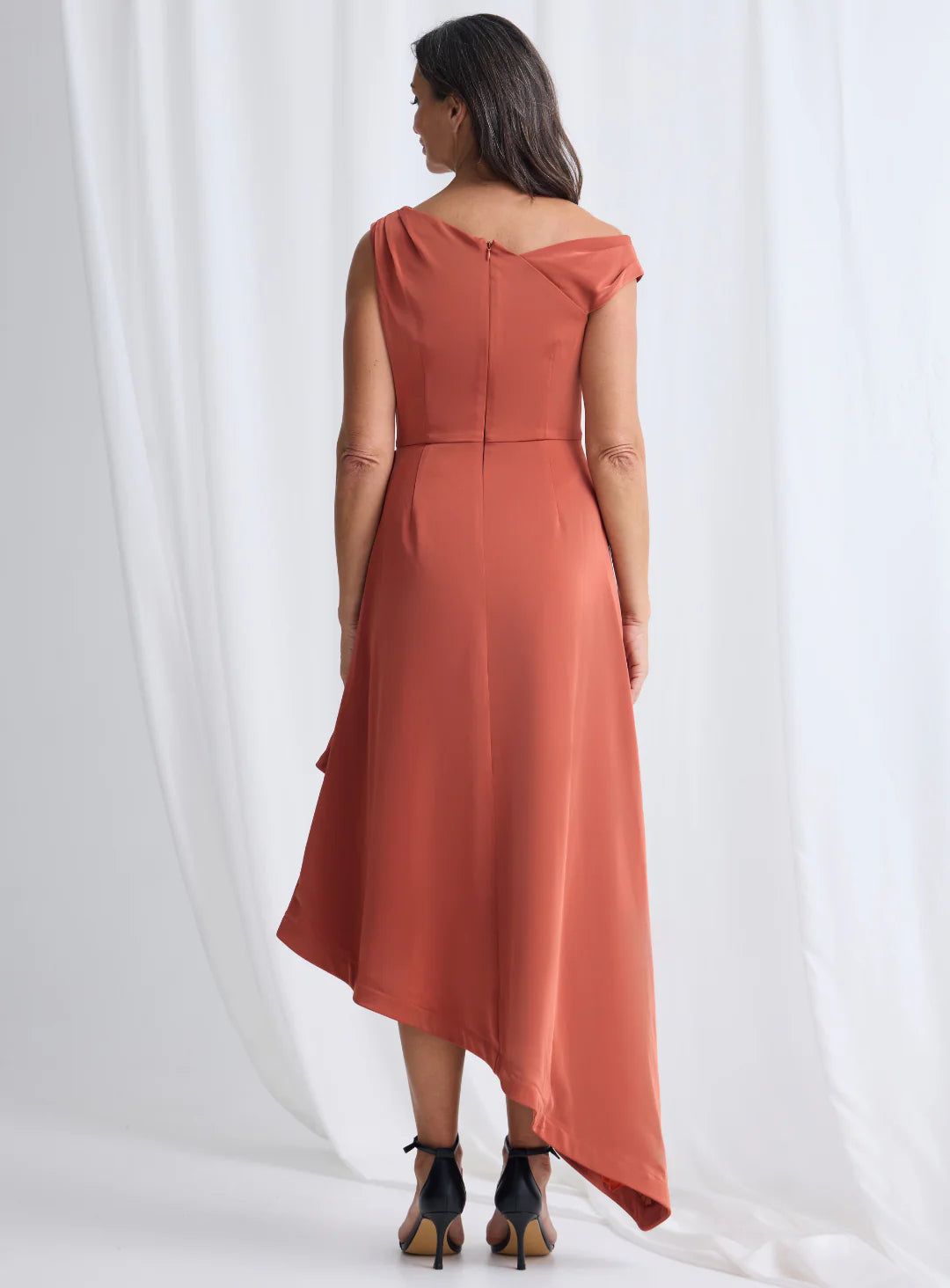 Trellis Lane JUSTINA Dress in Rust