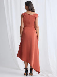Trellis Lane JUSTINA Dress in Rust