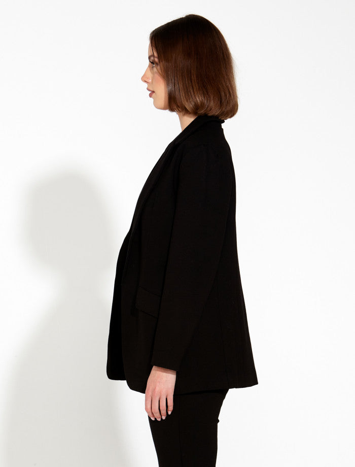 Fate & Becker Upper East Stretch Blazer in Black