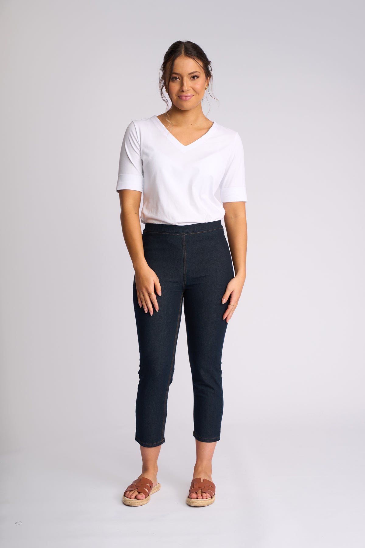 Vassalli HARBOUR 7/8 Pant in Indigo Denim 271CS