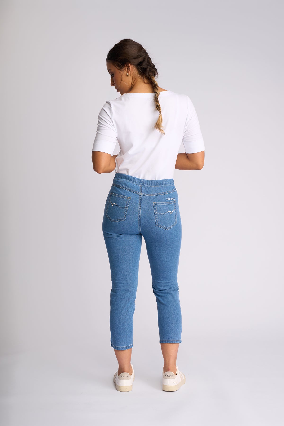 Vassalli HARBOUR 7/8 Pant in Light Denim 271CS