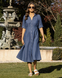 Vassalli ADDIE Dress in Ocean Denim