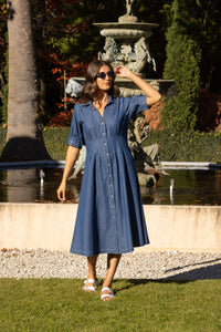 Vassalli ADDIE Dress in Ocean Denim